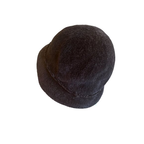 APT.9 Womens Black Knit Bucket Hat With Braided Trim One Size - Picture 2 of 6